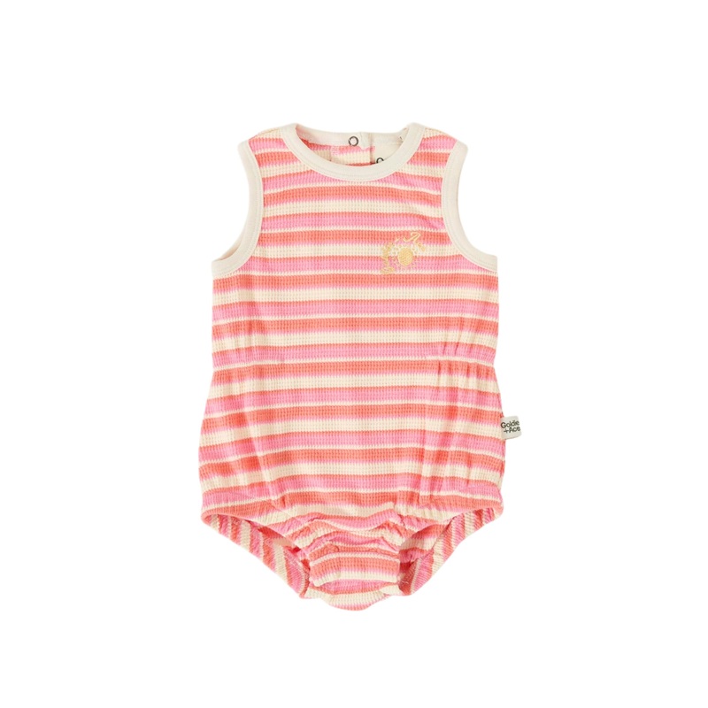 Goldie & Ace – Watermelon Stripe Bubble Romper