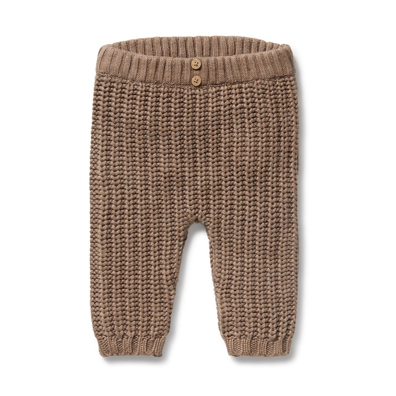 Wilson & Frenchy – Organic Knitted Legging | Coco Speckle