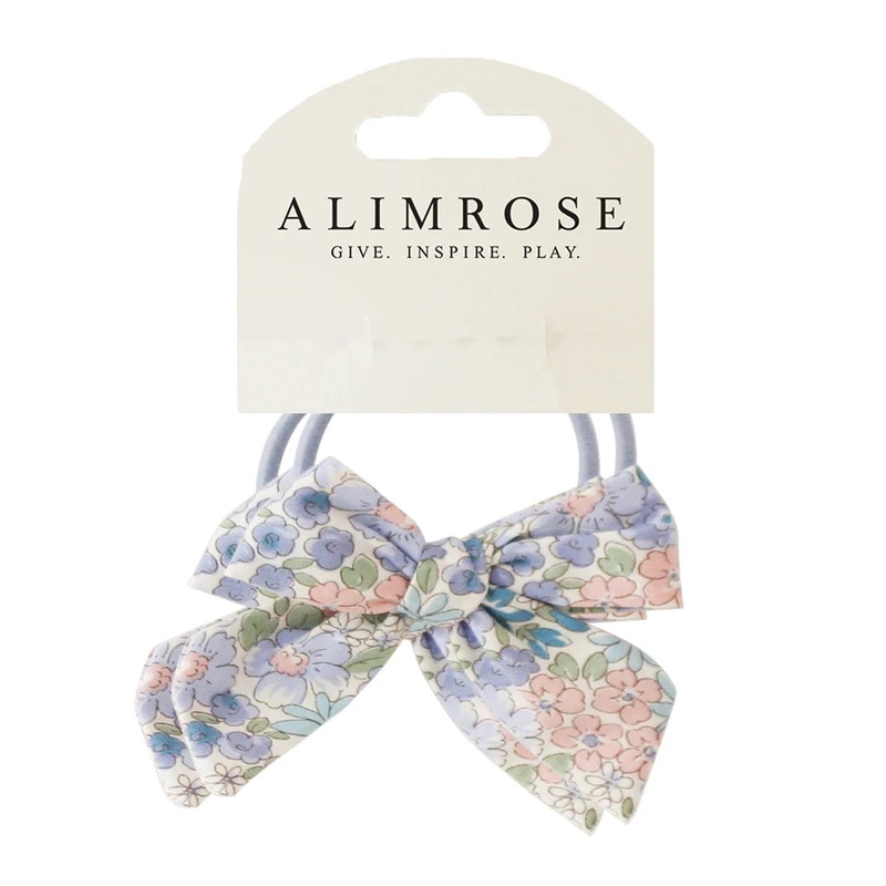 Alimrose – Bow Hair Tie Set Liberty Blue