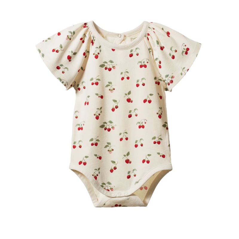 Nature Baby – Faye Bodysuit | Strawberry Blush