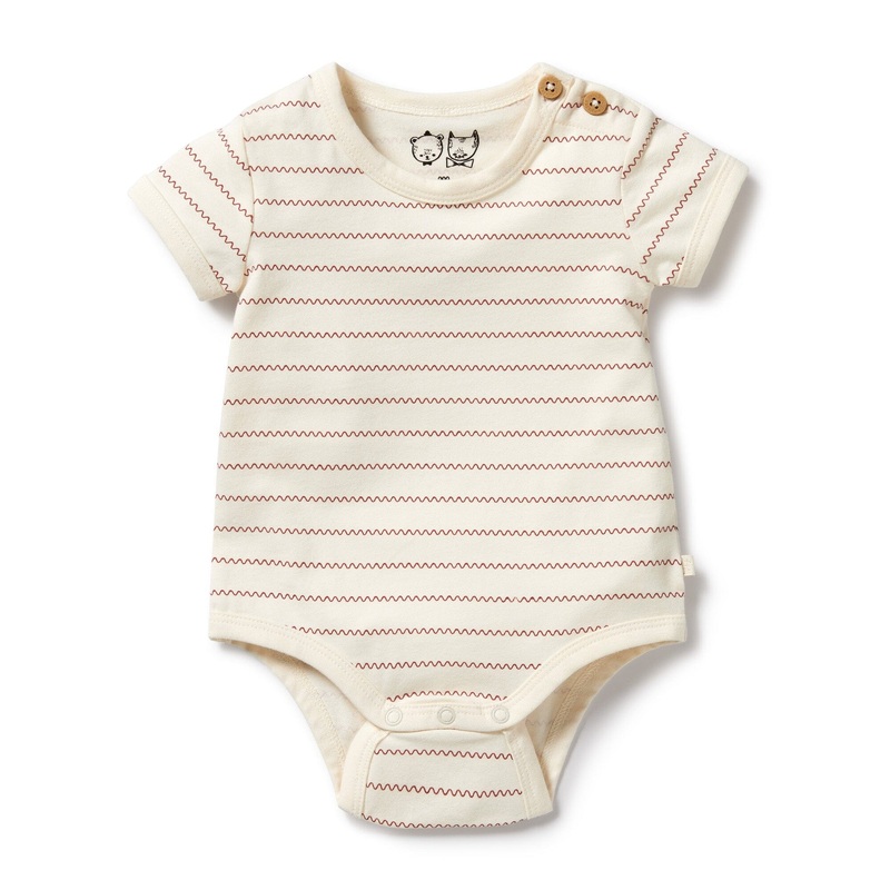 Wilson & Frenchy – Organic Bodysuit Squiggle