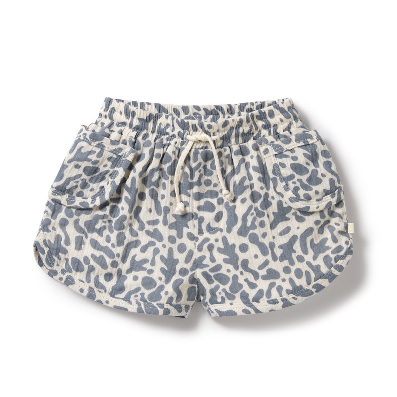 Wilson & Frenchy – Organic Crinkle Short Blue Coral