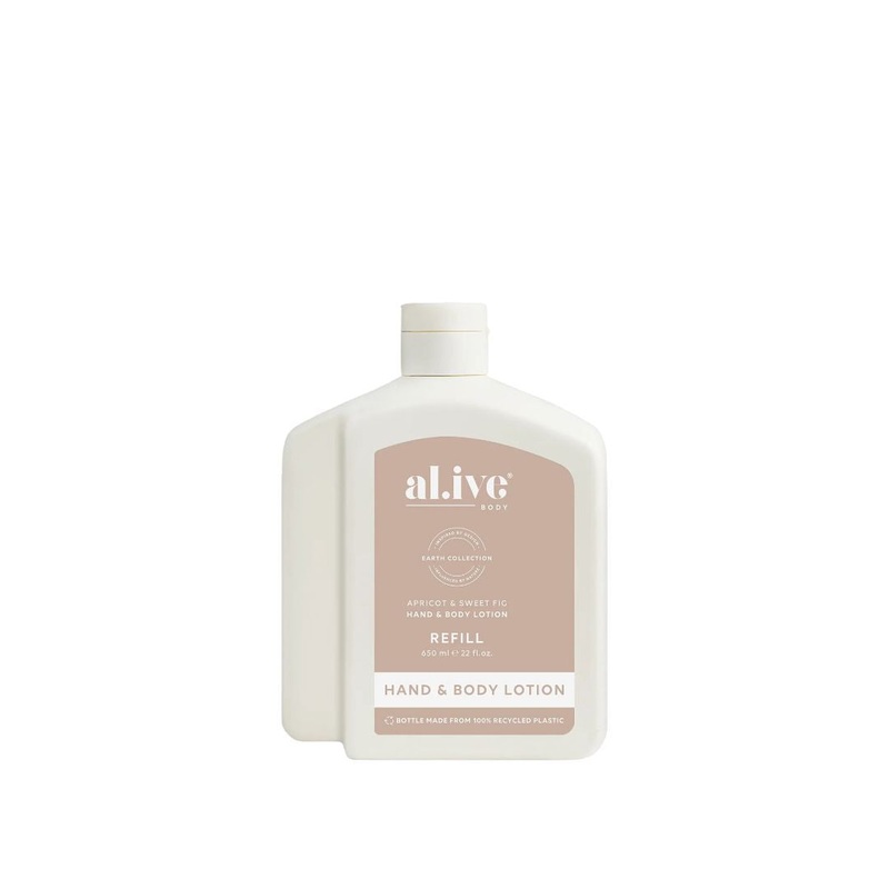 Al.ive Body – 650ML Lotion Refill | Apricot & Sweet Fig