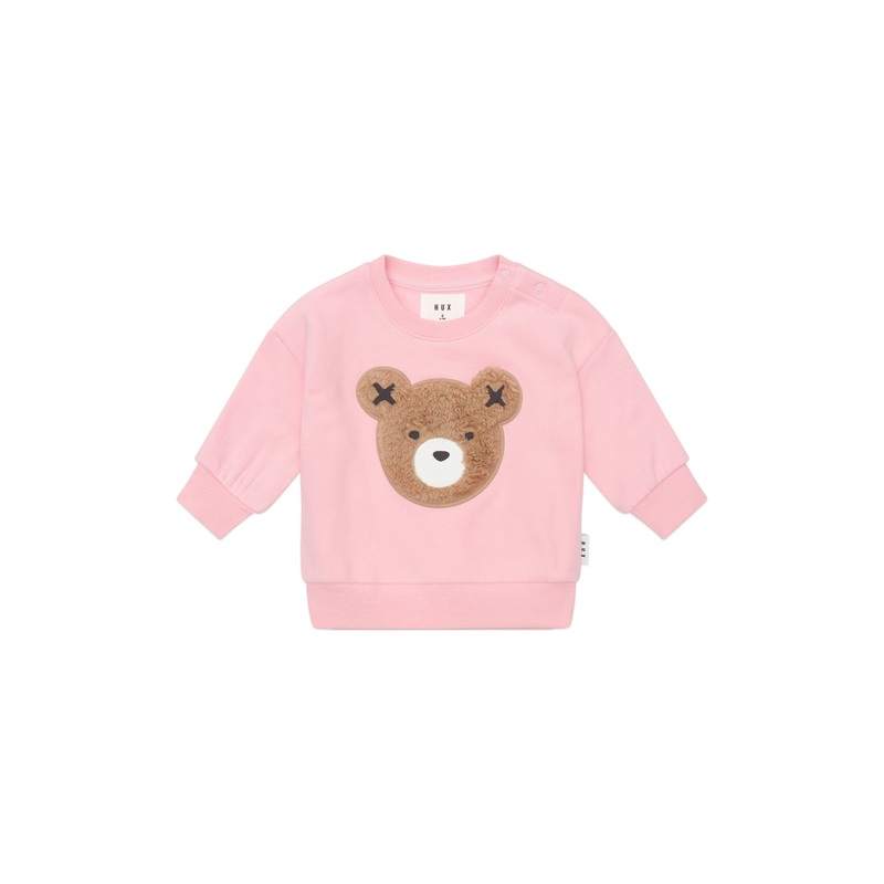 Huxbaby – Blush Furry Huxbear Sweatshirt – HB3254W25