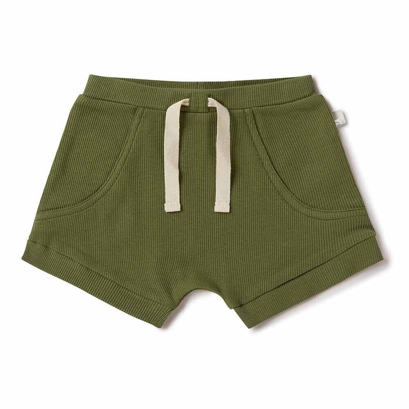 Snuggle Hunny – Organic Shorts | Olive