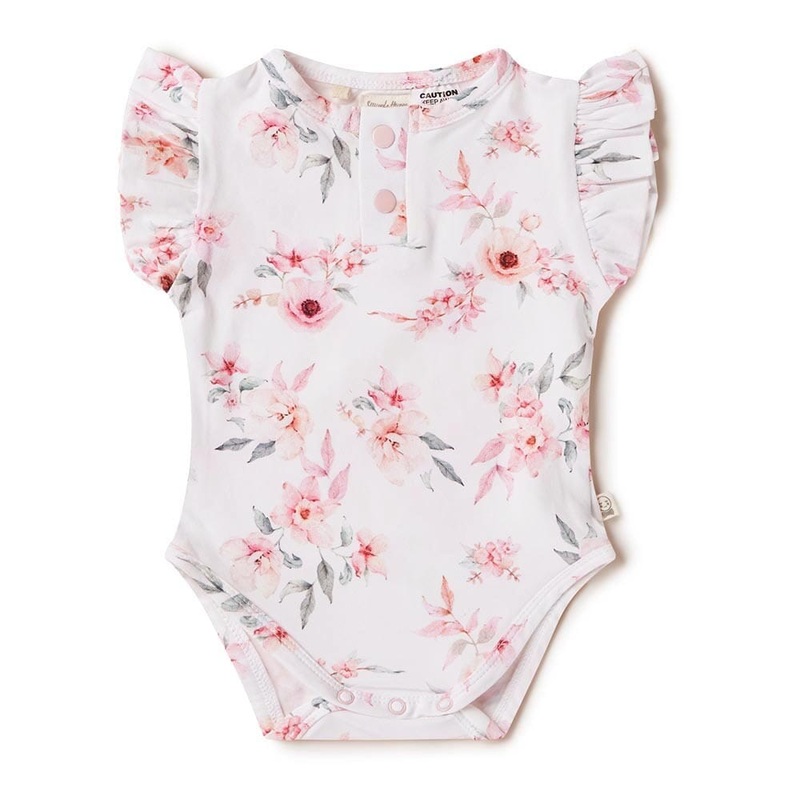 Snuggle Hunny – Organic Short Sleeve Bodysuit | Camille