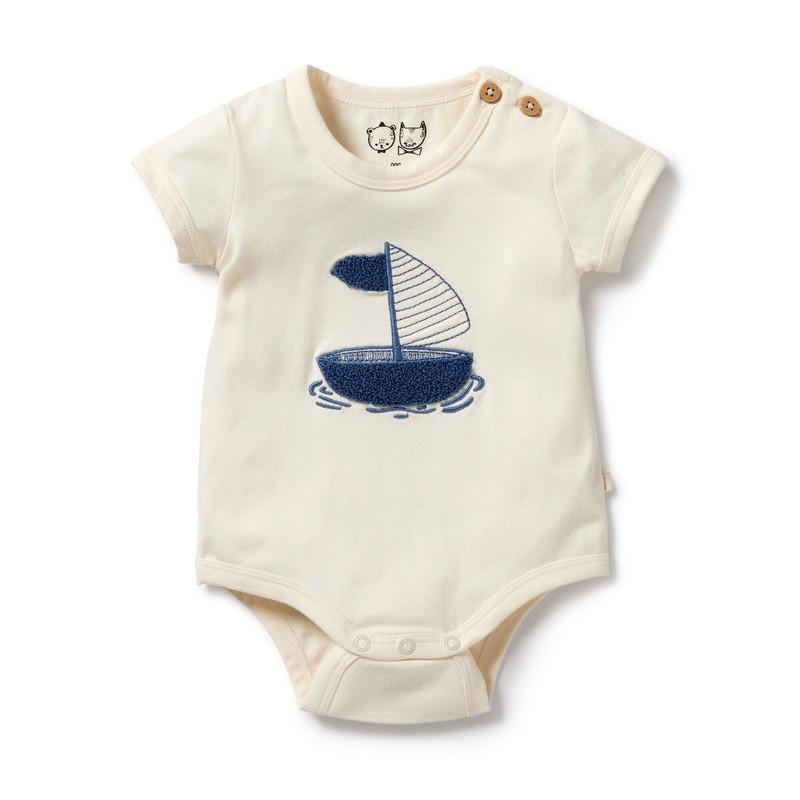 Wilson & Frenchy – Organic Bodysuit Nautical