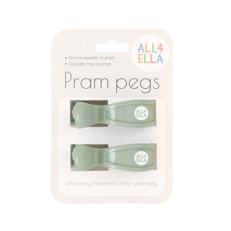 All 4 Ella – Pram Pegs | Sage