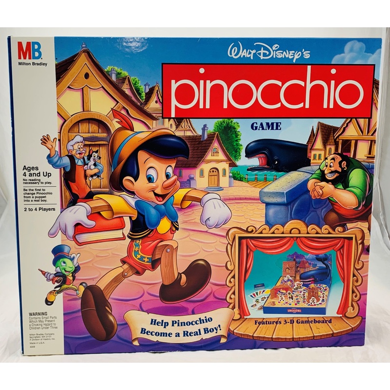 Pinocchio Game – 1992 – Milton Bradley – Great Condition