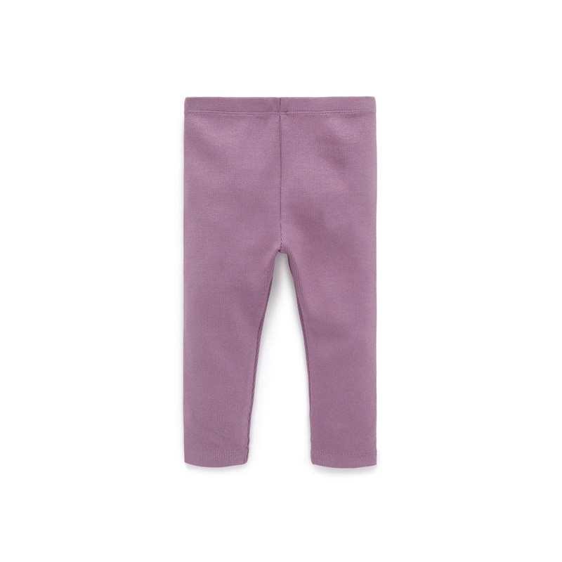 Purebaby – Thick Rib Leggings | Heather