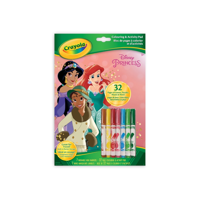Crayola – 58020 | Disney Princess Colouring & Activity Pad