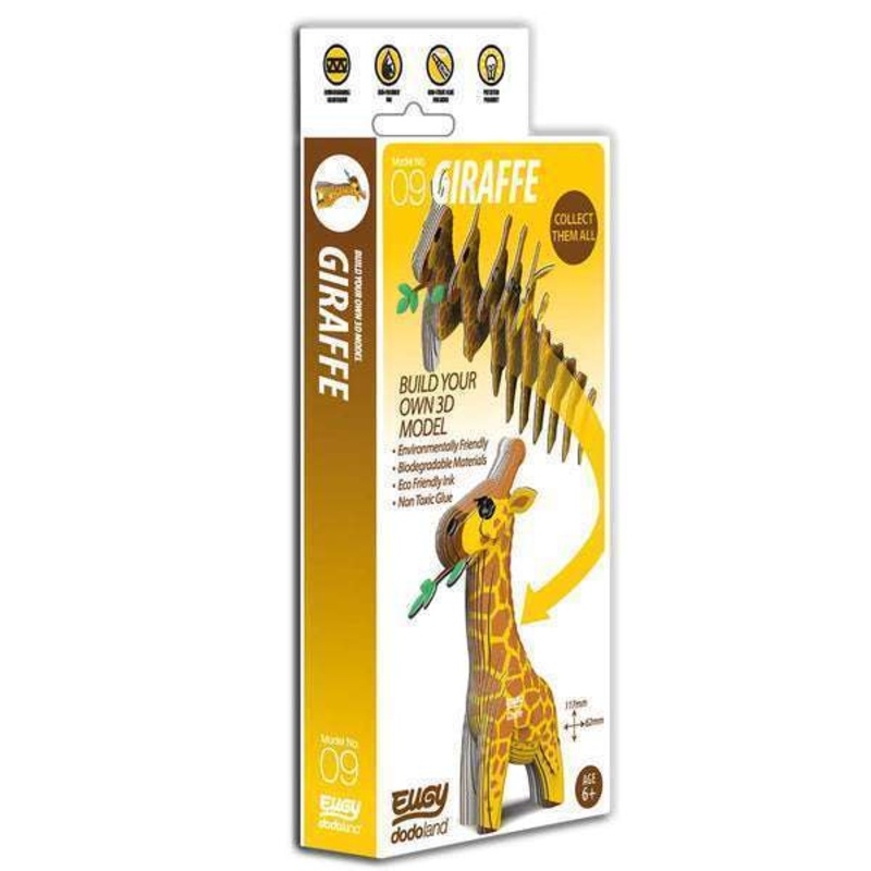 Eugy 3D Cardboard Model Kit – Giraffe