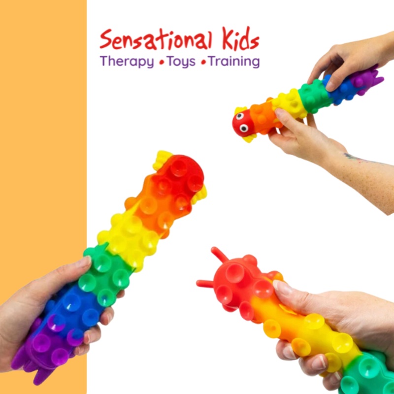 Light Up Suction Push Popper Axolotl Large