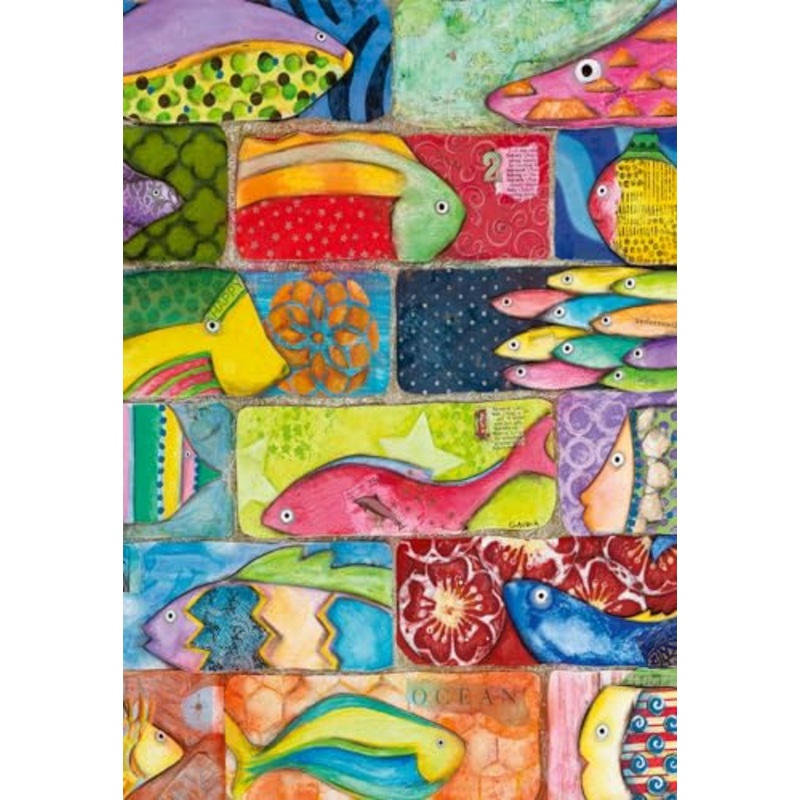 Ravensburger – 01328 | Splashy Fish Tiles 300 PC Puzzle