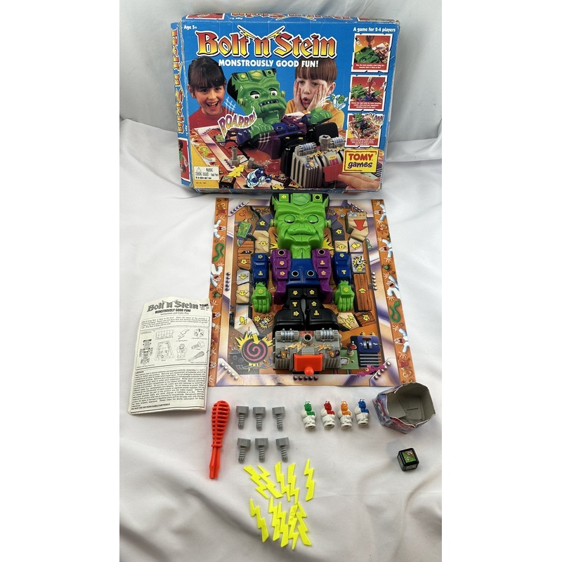 Bolt N Stein Frankenstein Game – 1994 – Tomy – Good Condition