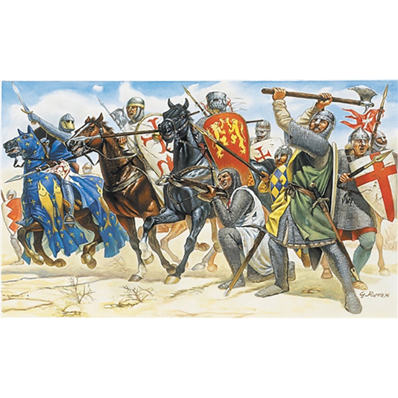 Italeri Crusaders Figure Set 1:72 Scale Model Figures