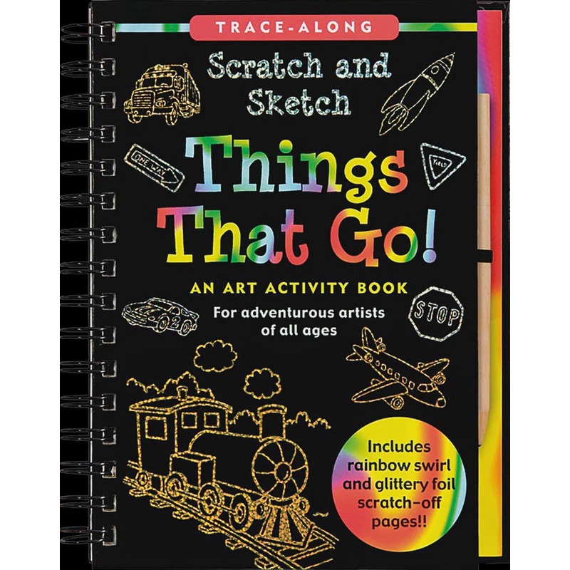 Peter Pauper – Scratch And Sketch Activity Book Things That Go