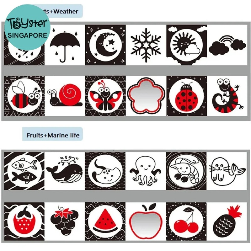 Black and White High Contrast Soft Book