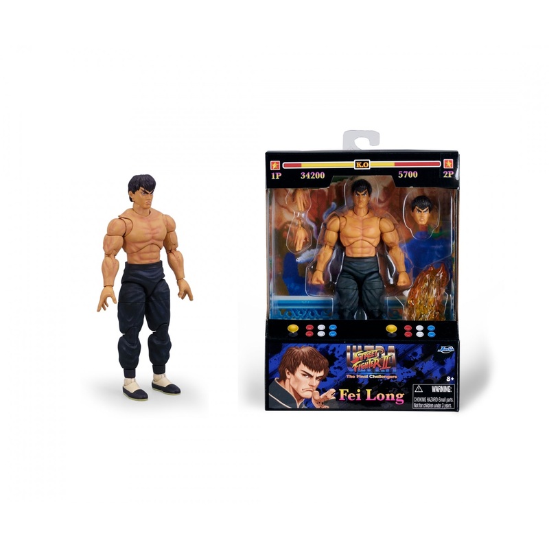 Jada Street Fighter II Fei Long 6 Action Figure