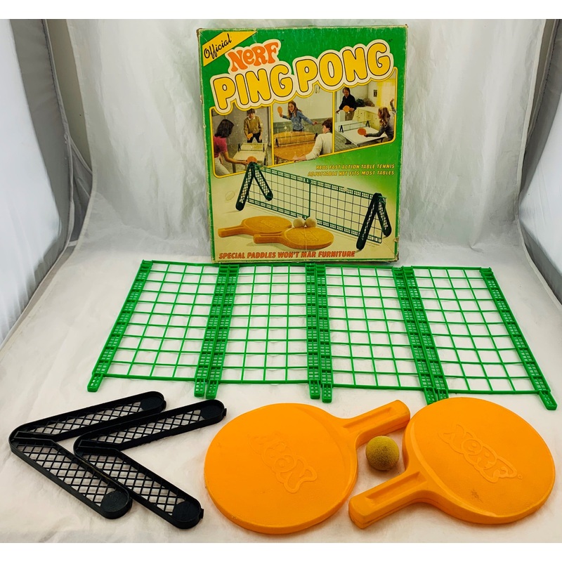 Nerf Ping Pong Set – 1982 – Parker Brothers – Good Condition