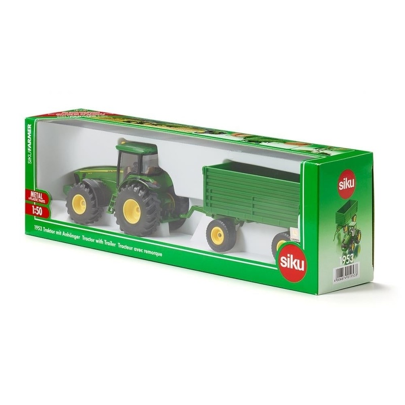 Siku 1:50 John Deere Tractor with Trailer