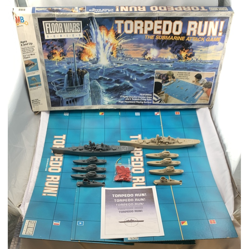 Torpedo Run Game – 1986 – Milton Bradley – Great Condition