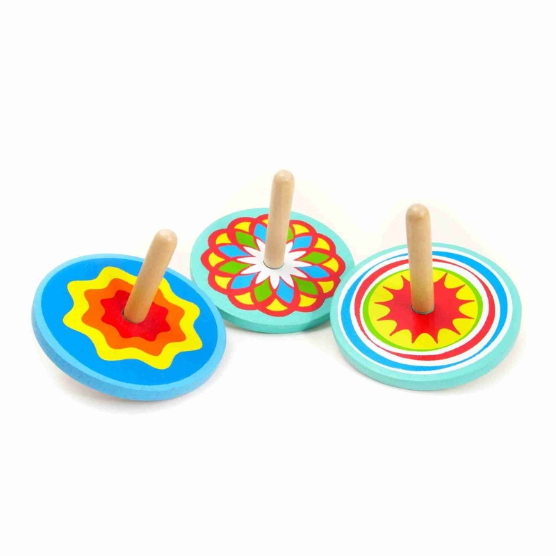 Wooden Spinning Top Counter Di