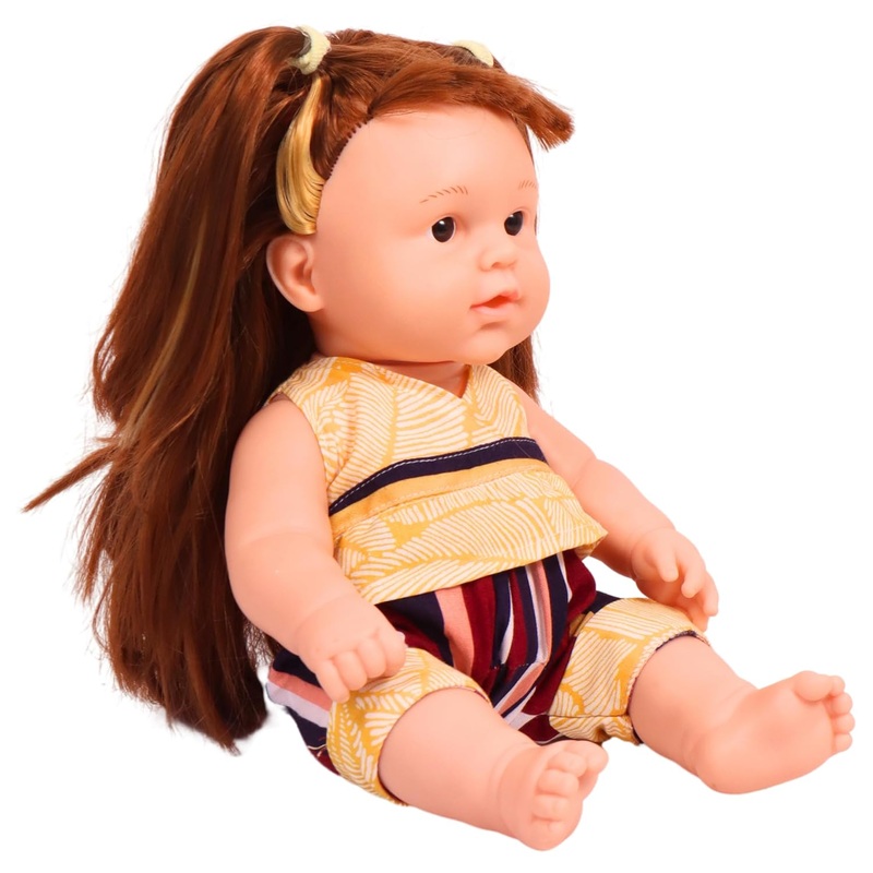 14 Inches Realistic Look Button Press Talking Toy Baby Doll for Kids Adorable Toy for Ages 1 2 3
