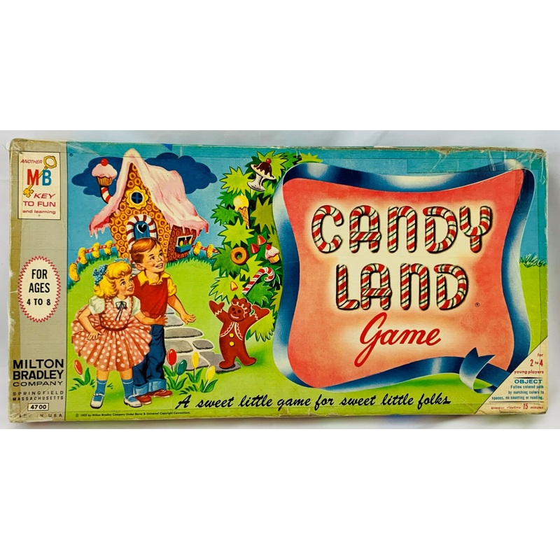 Candy Land Game – 1962 – Milton Bradley – Very Good Condition