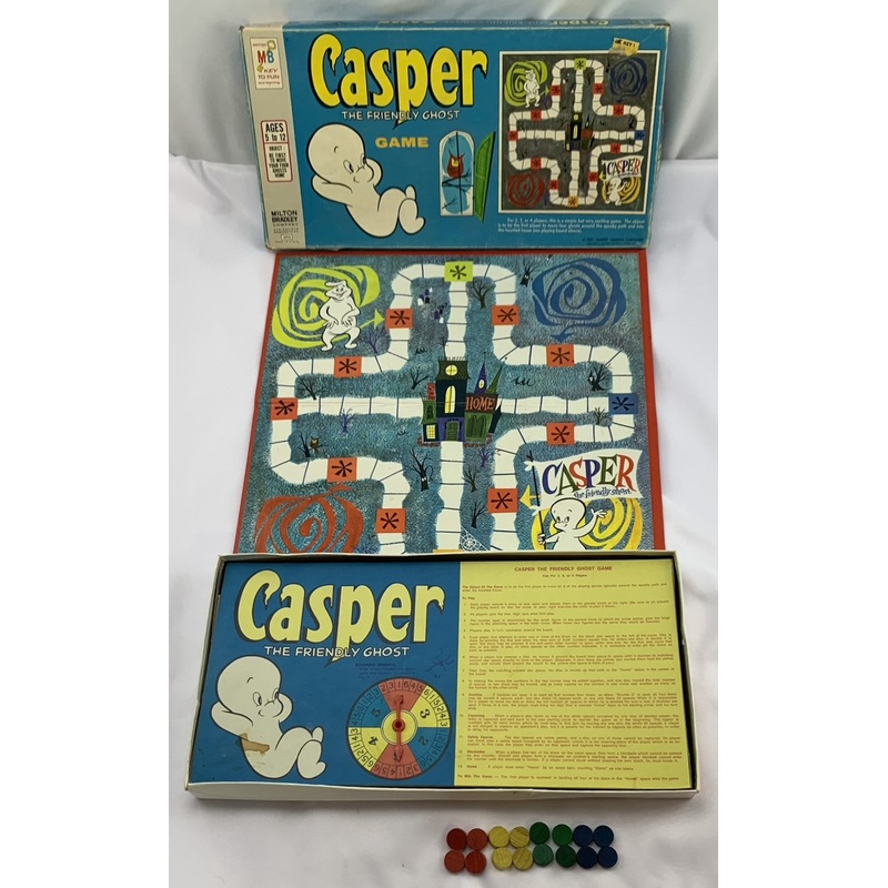 Casper the Friendly Ghost Game – 1959 – Milton Bradley – Good Condition