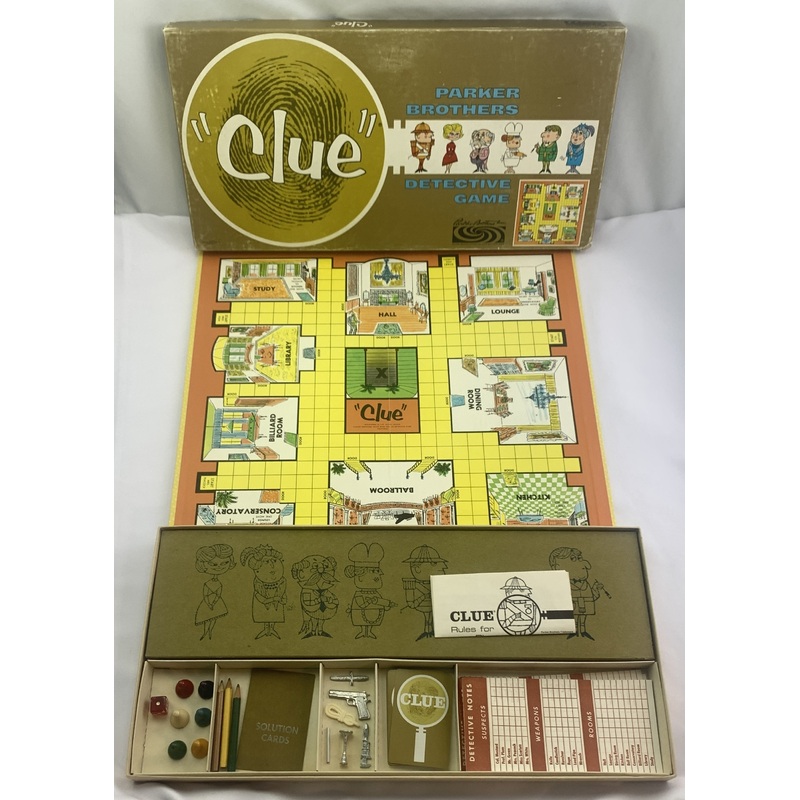 Clue Game – 1963 – Parker Brothers – Great Condition