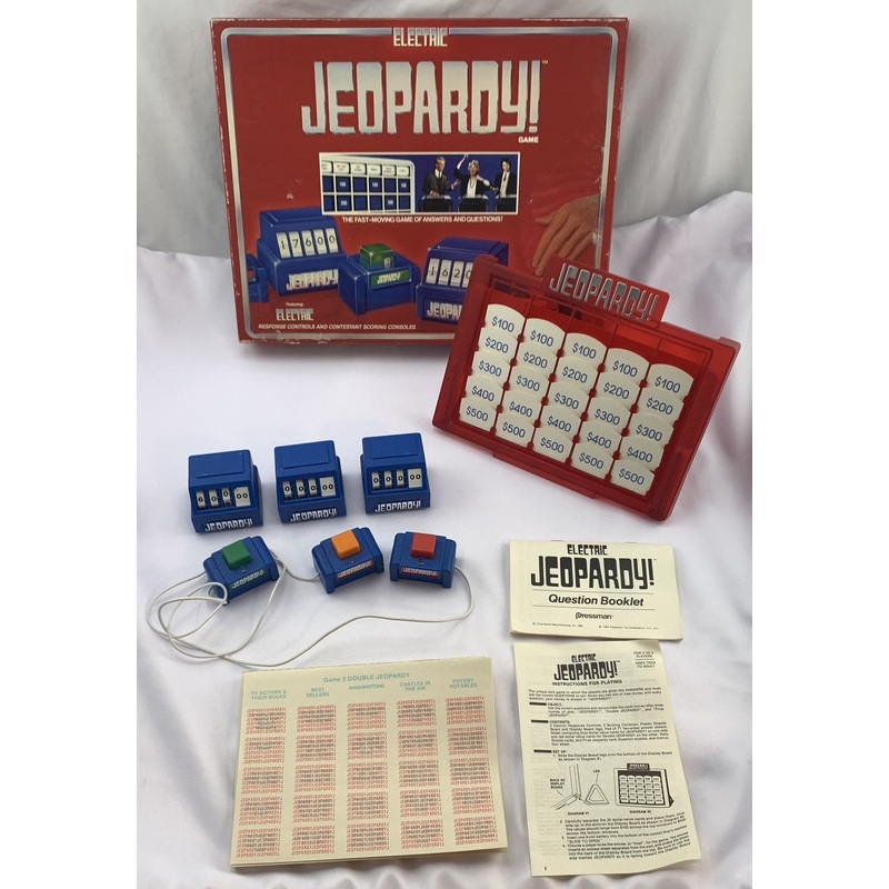 Electric Jeopardy Game – 1987 – Pressman – Great Condition