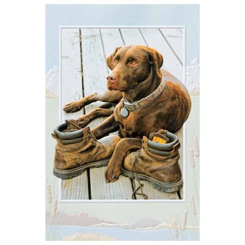 Enesco – 80404 | Birthday Card – Hunting Boots