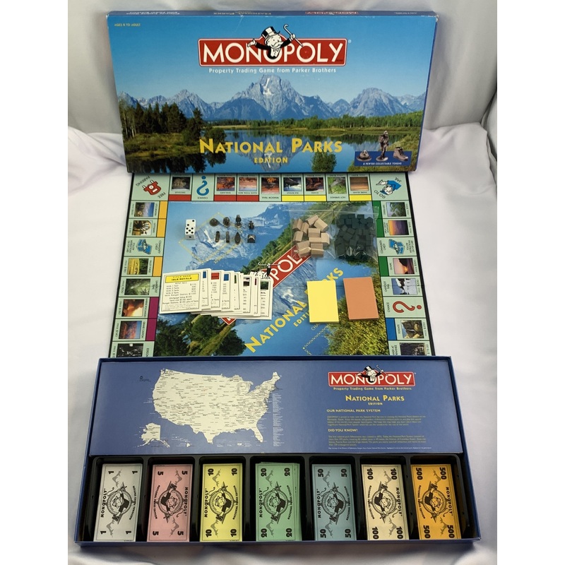 National Parks Monopoly Game – 1998 – USAopoly – Great Condition