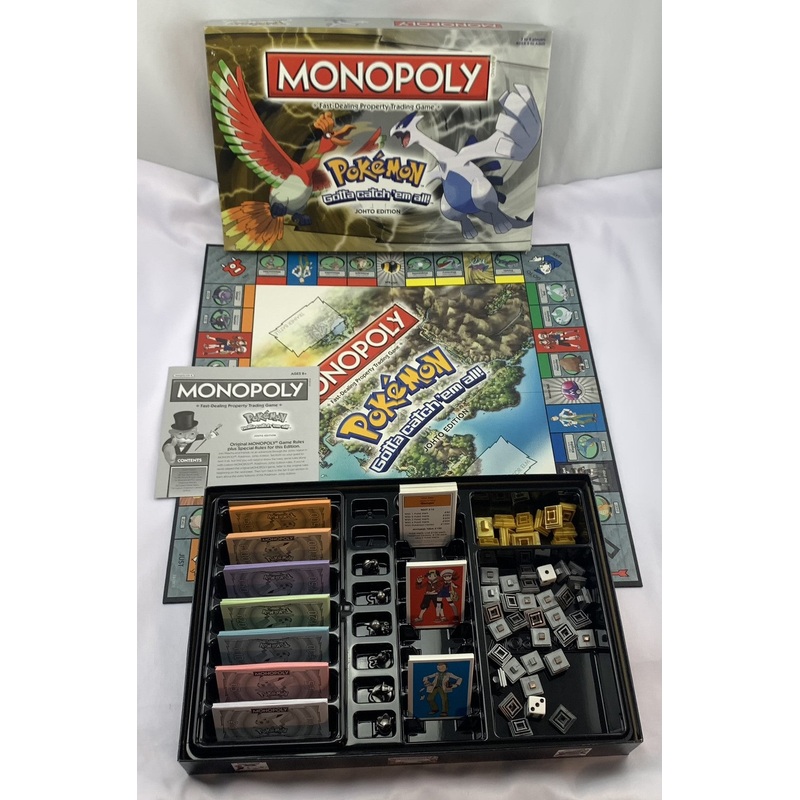 Pokemon Monopoly Game Johto Edition – 2016 – USAopoly – Great Condition