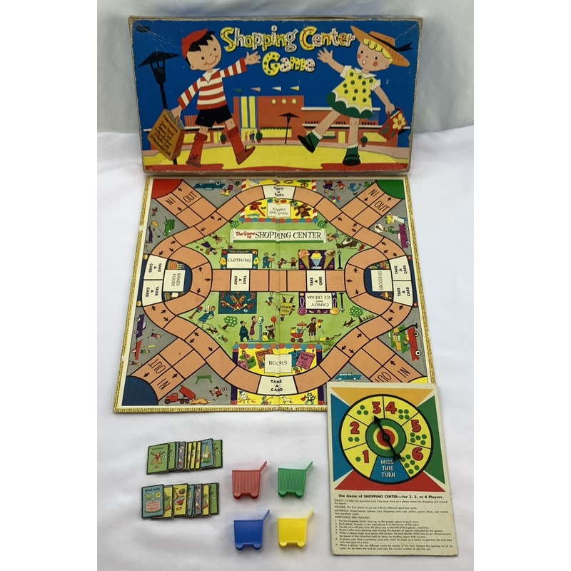 Shopping Center Game – 1957 – Whitman – Good Condition