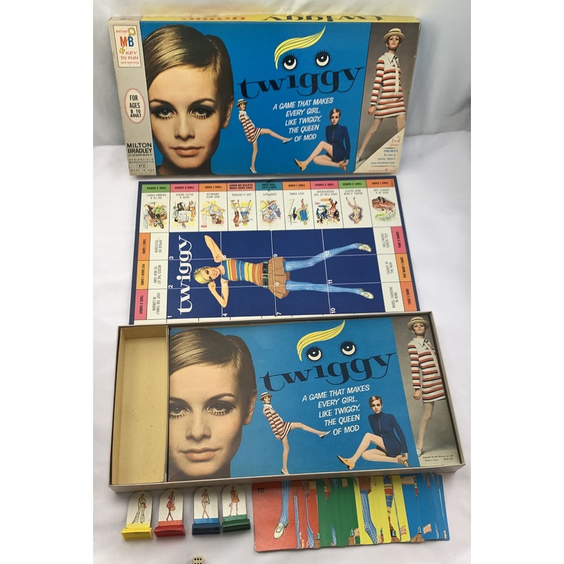 Twiggy Board Game – 1967 – Milton Bradley – Great Condition