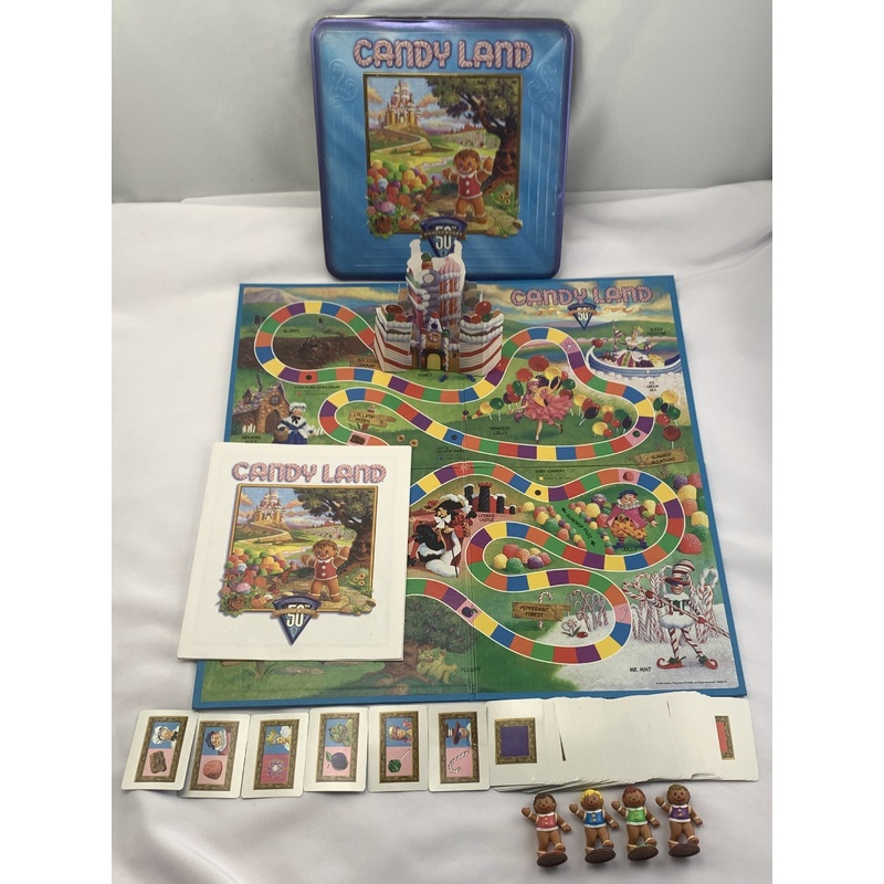 Candy Land 50th Anniversary Game – 1998 – Milton Bradley – Good Condition