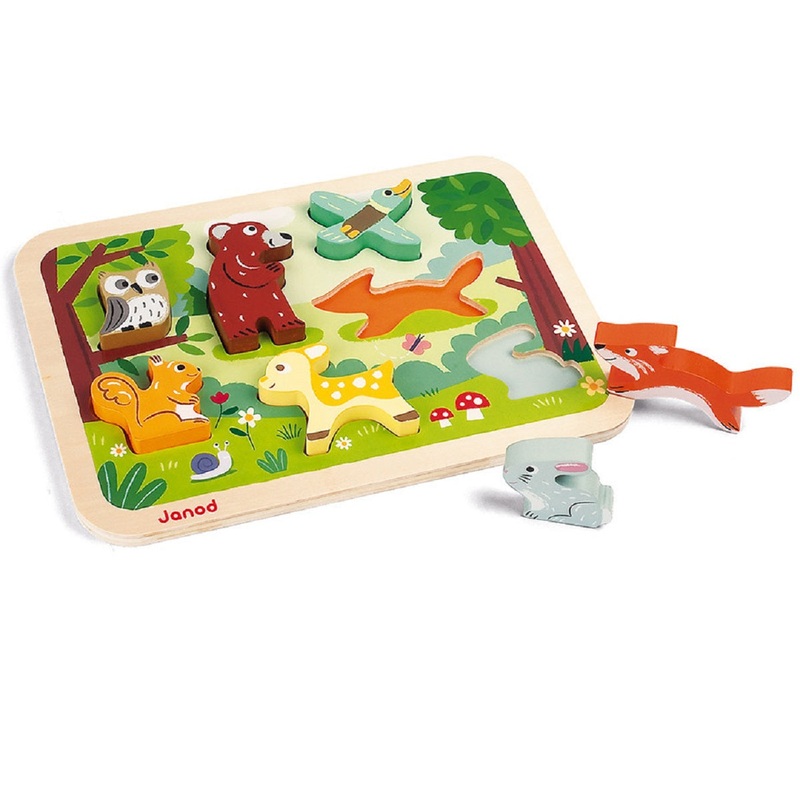 Chunky Wooden Forest Puzzle