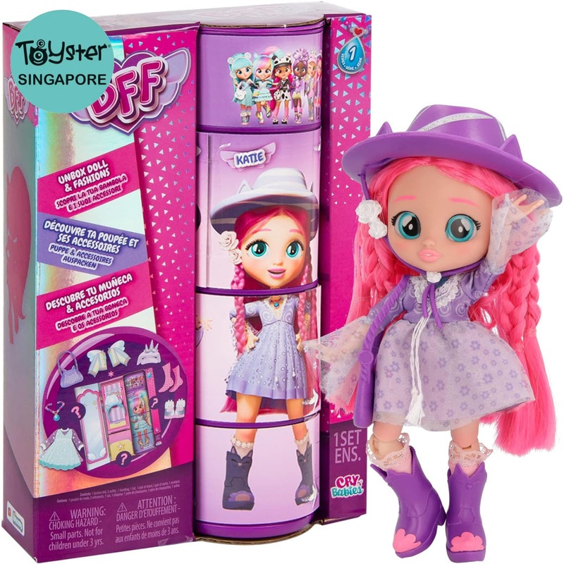Cry Babies BFF by Katie Fashion Doll with 9+ Surprises