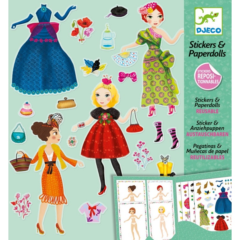 Djeco – Stickers & Paper Dolls Massive Fashion