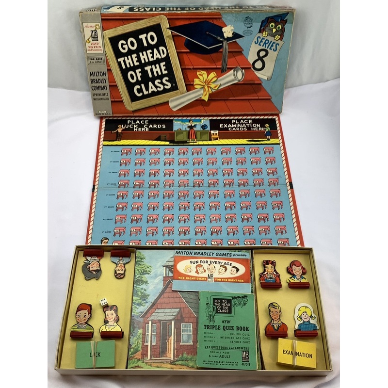 Go To The Head Of The Class Game 8th Edition – 1964 – Milton Bradley – Good Condition