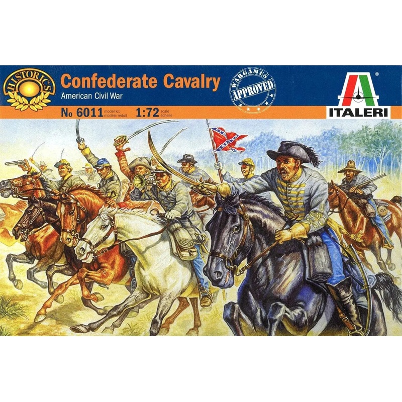 Italeri Confederate Cavalry American Civil War 1:72 Scale Model Figures