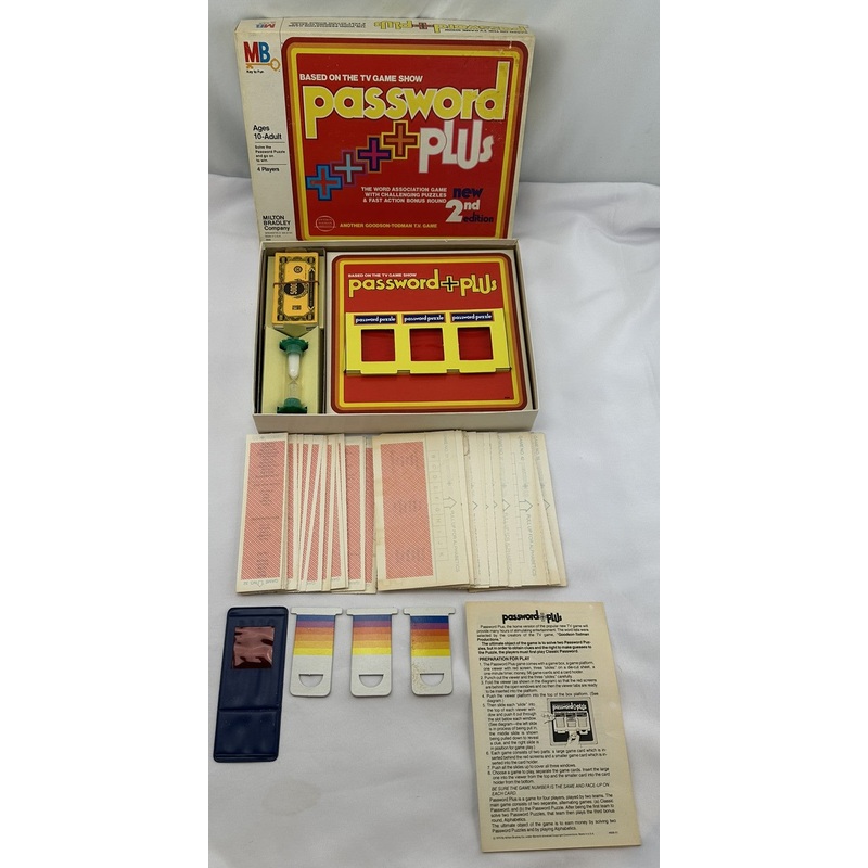 Password Plus Game 2nd Edition – 1978 – Milton Bradley – Great Condition