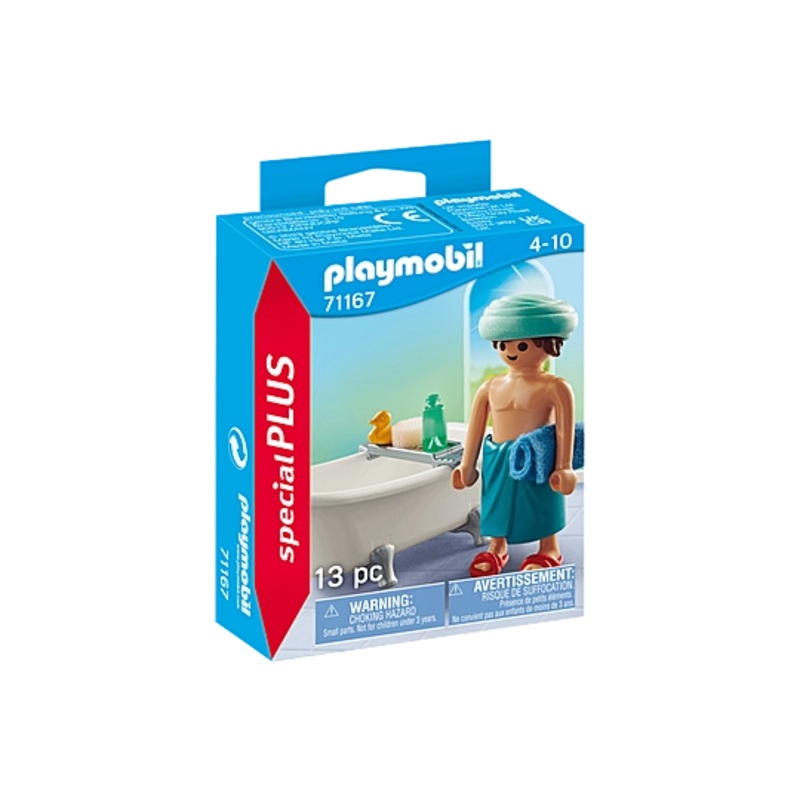 Playmobil Man with Bathtub