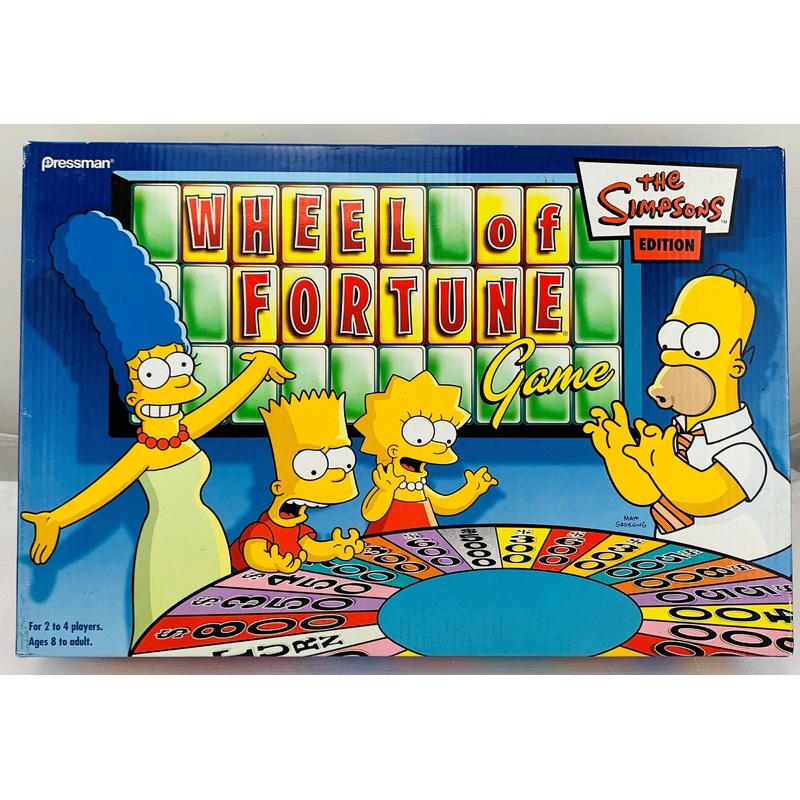 Wheel of Fortune Simpsons Game – 2004 – Pressman – Great Condition