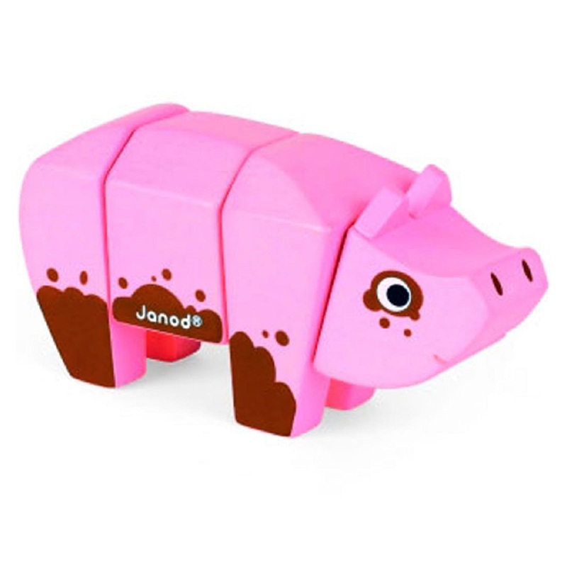 Wooden Pig Animal Kit