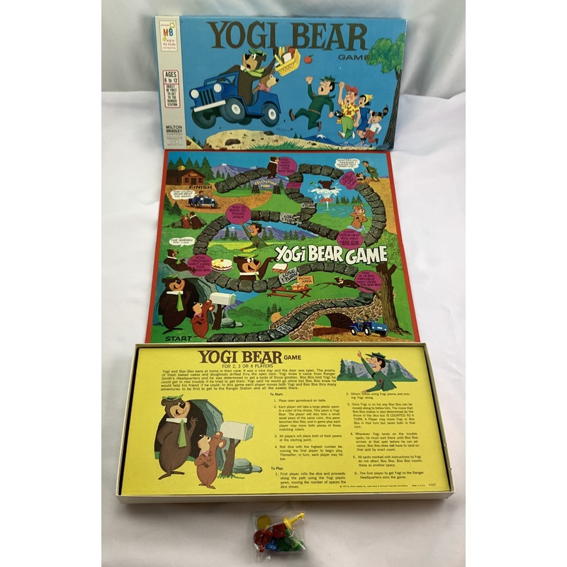 Yogi Bear Game – 1971 – Milton Bradley – New Old Stock Unpunched