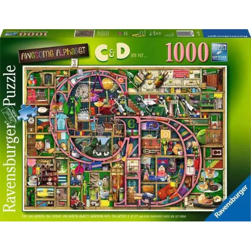 Awesome Alphabet C & D – 1000pc – Ravensburger 15183