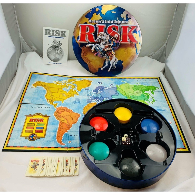Risk Board Game in Collectors Tin – 2003 – Parker Brothers – Great Condition